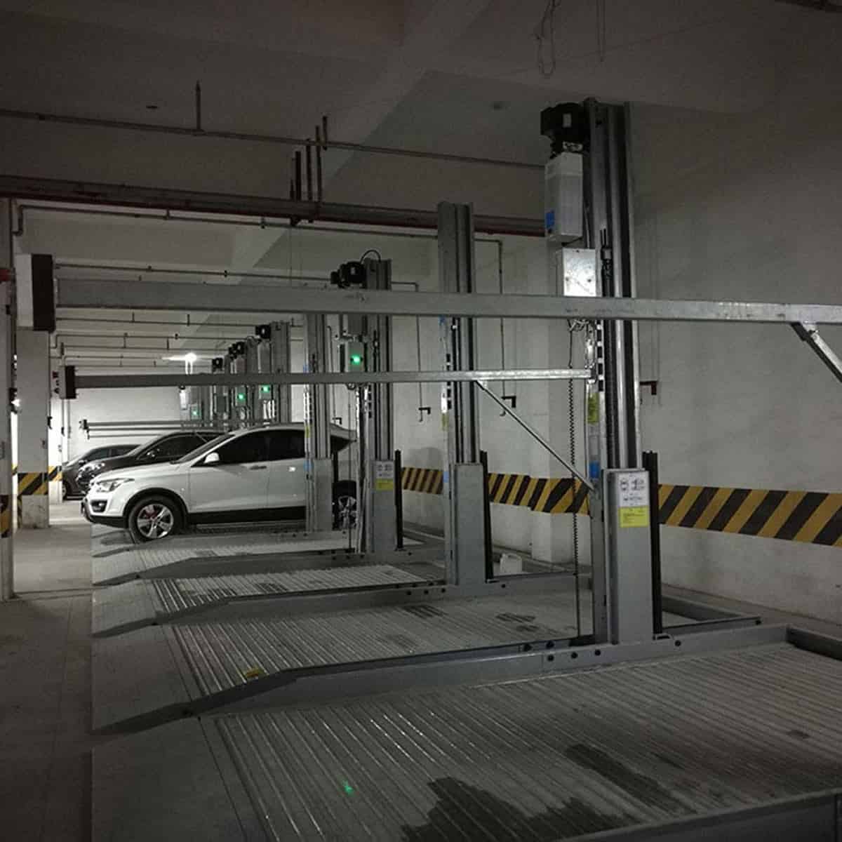 巴塘4柱立體車庫停車設備過驗收