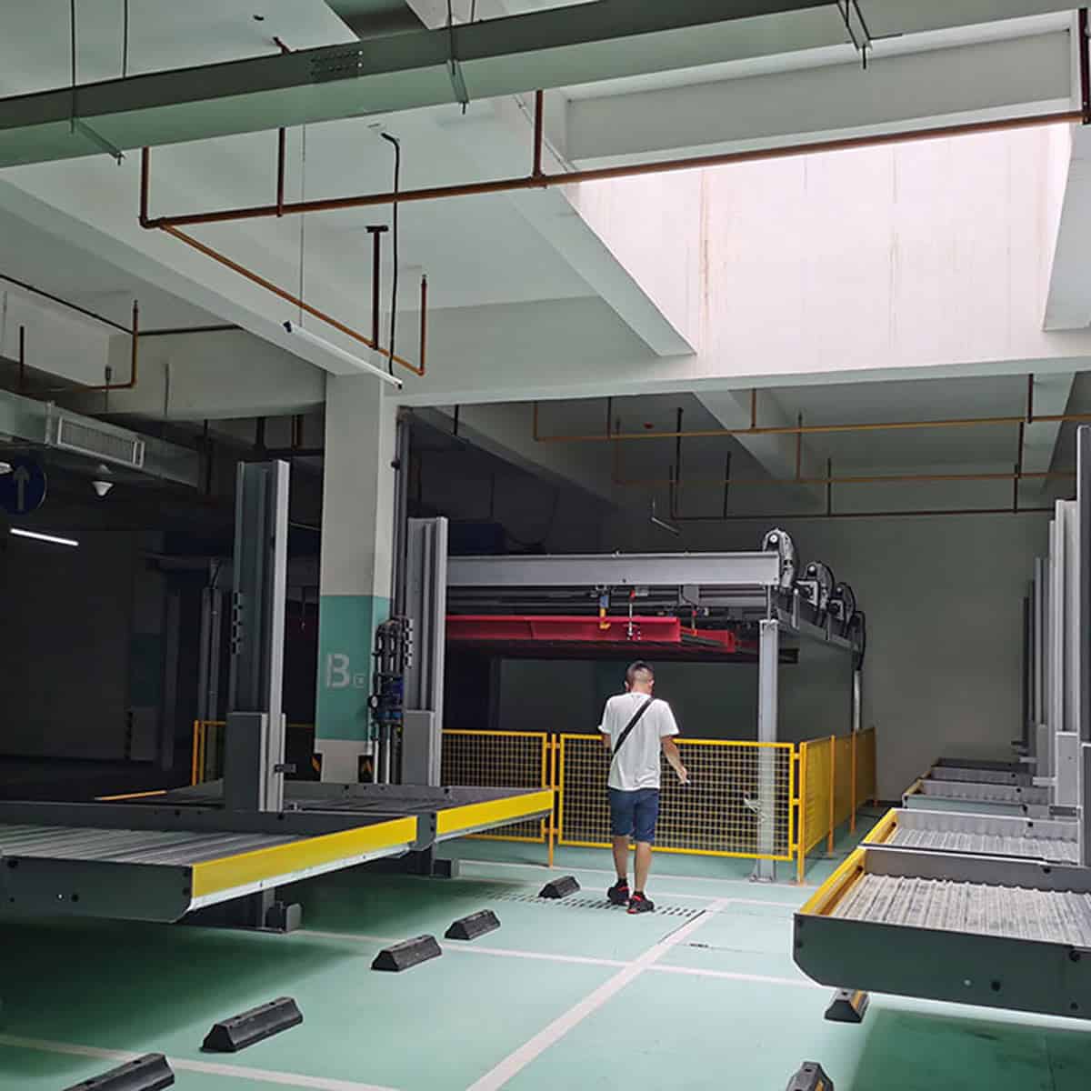 榕江升降式機械立體停車設備過規劃