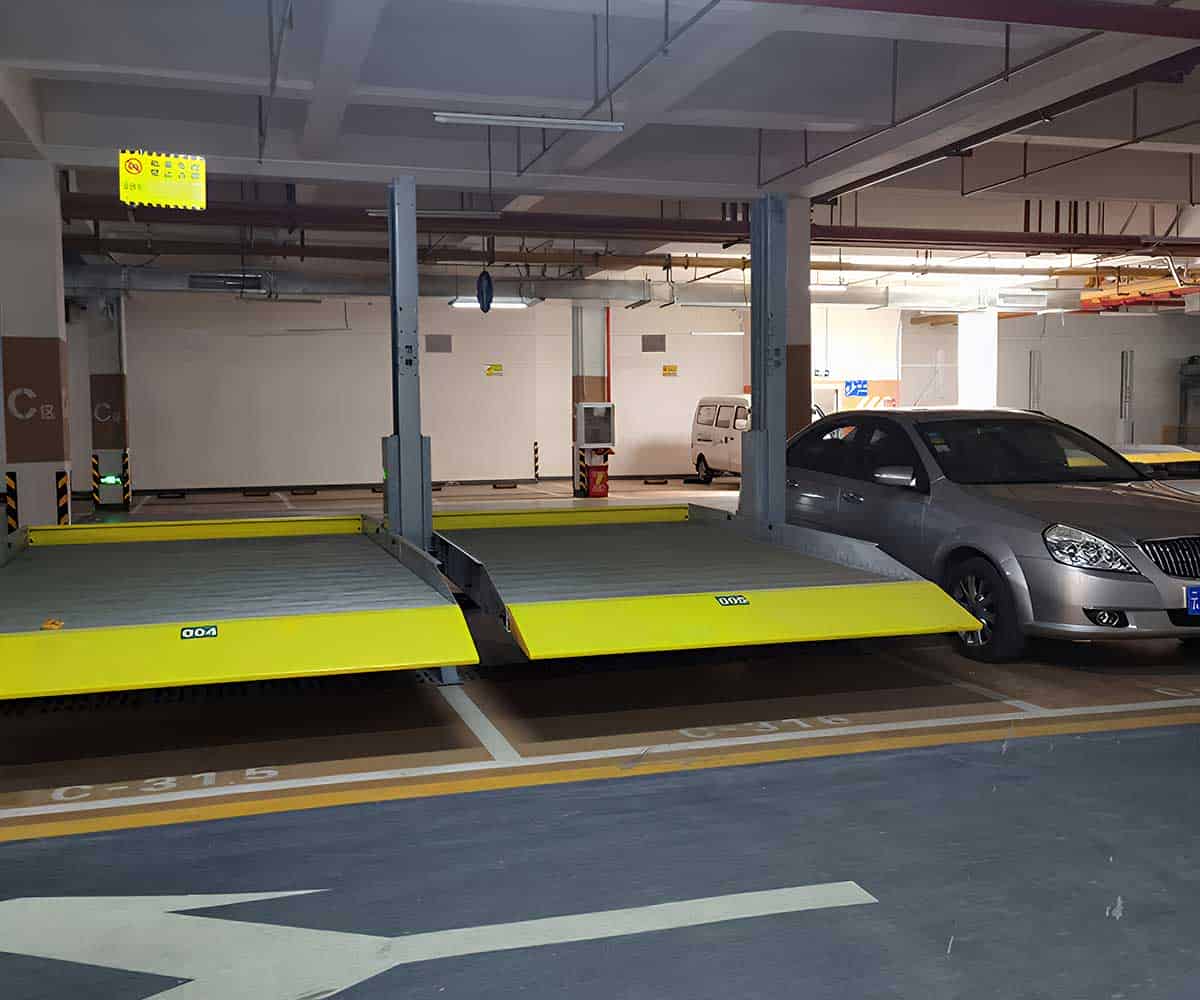 4柱簡易升降停車設備寬度標準尺寸